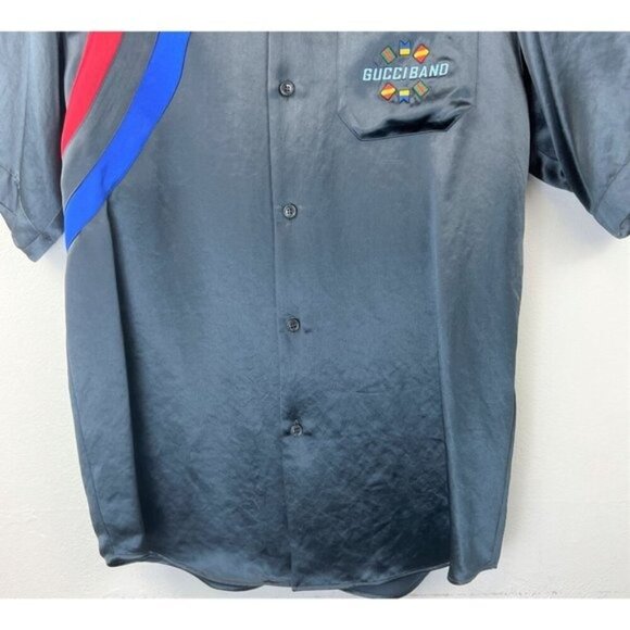 NWT Gucci 'Gucci Band' bowling shirt Size 44 - Picture 6 of 15